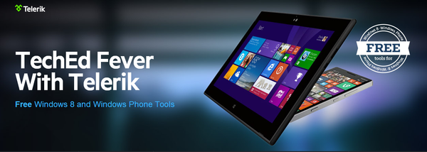 Grandes Noticias! Consigue los Controles de Windows 8 y Windows Phone de Telerik ... GRATIS durante el TechEd 2014