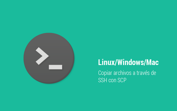Copiar archivos a través de SSH con SCP