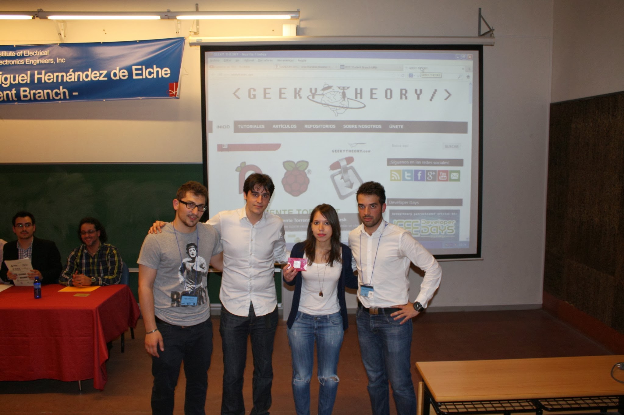 Dachi, Alex, Osmary y Miguel. Mayo 2013.