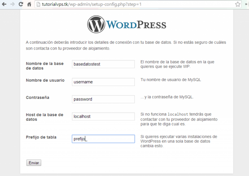 instalar wordpress servidor vps 2
