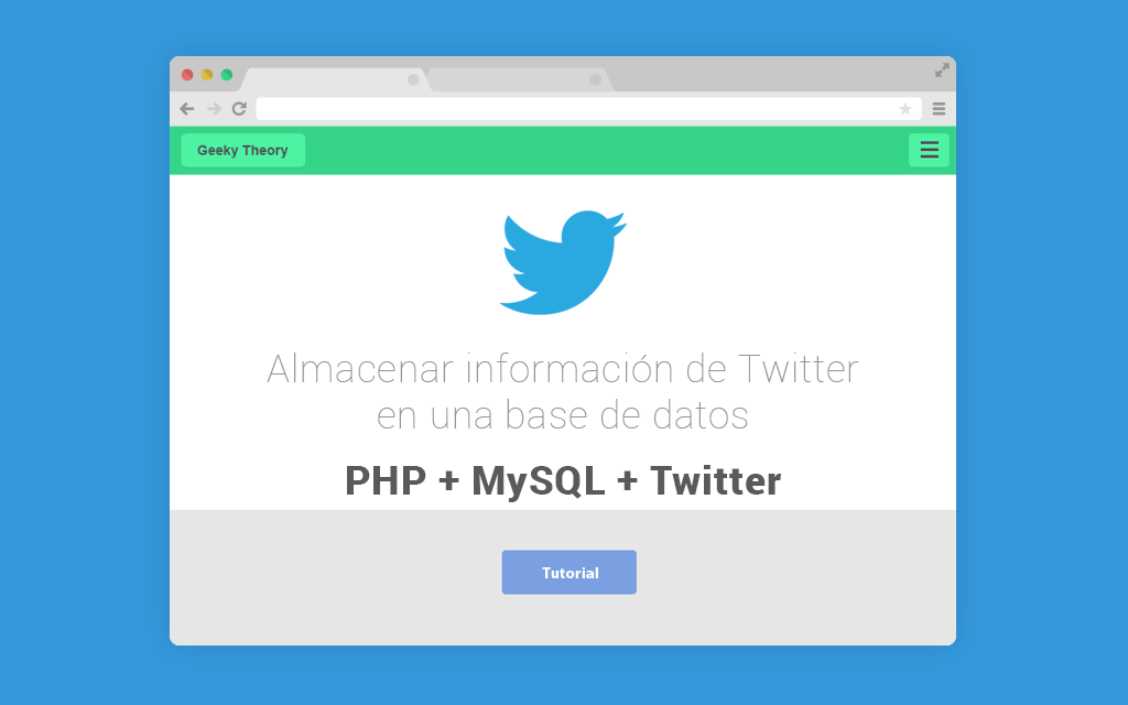 Almacenar tweets en una base de datos