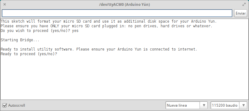 arduino yun expandir memoria flash 2