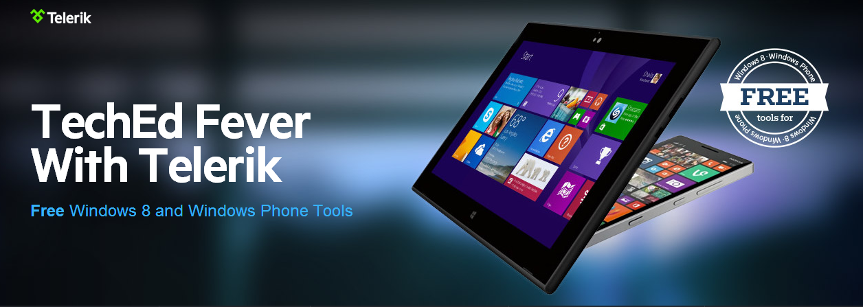 Grandes Noticias! Consigue los Controles de Windows 8 y Windows Phone de Telerik ... GRATIS durante el TechEd 2014