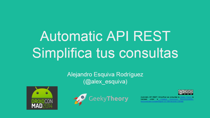 DroidCon 2014: Automatic API REST