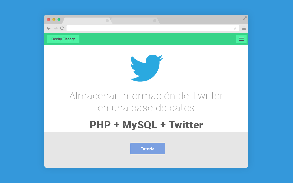 PHP + MySQL + Twitter: Almacenar información de Twitter en una base de datos